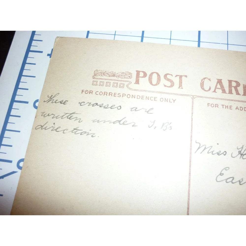 1910 Australian Ballot Postcard Squirrel Island Maine Postmark Ephemera